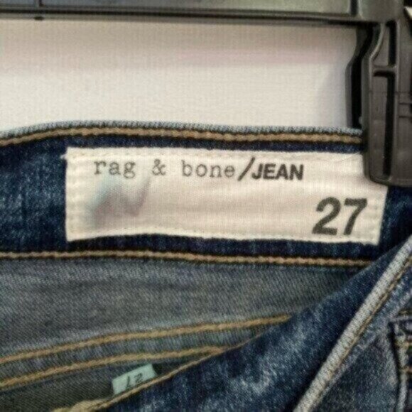 Rag & Bone High Rise Distressed Skinny Jeans Stretch Minimalist Slim - Picture 4 of 9